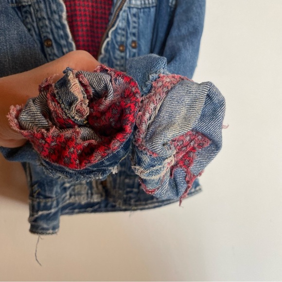 Vtg BUCKAROO 1950s Denim Chore Coat Jean Jacket Kids size 4T - Picture 8 of 9